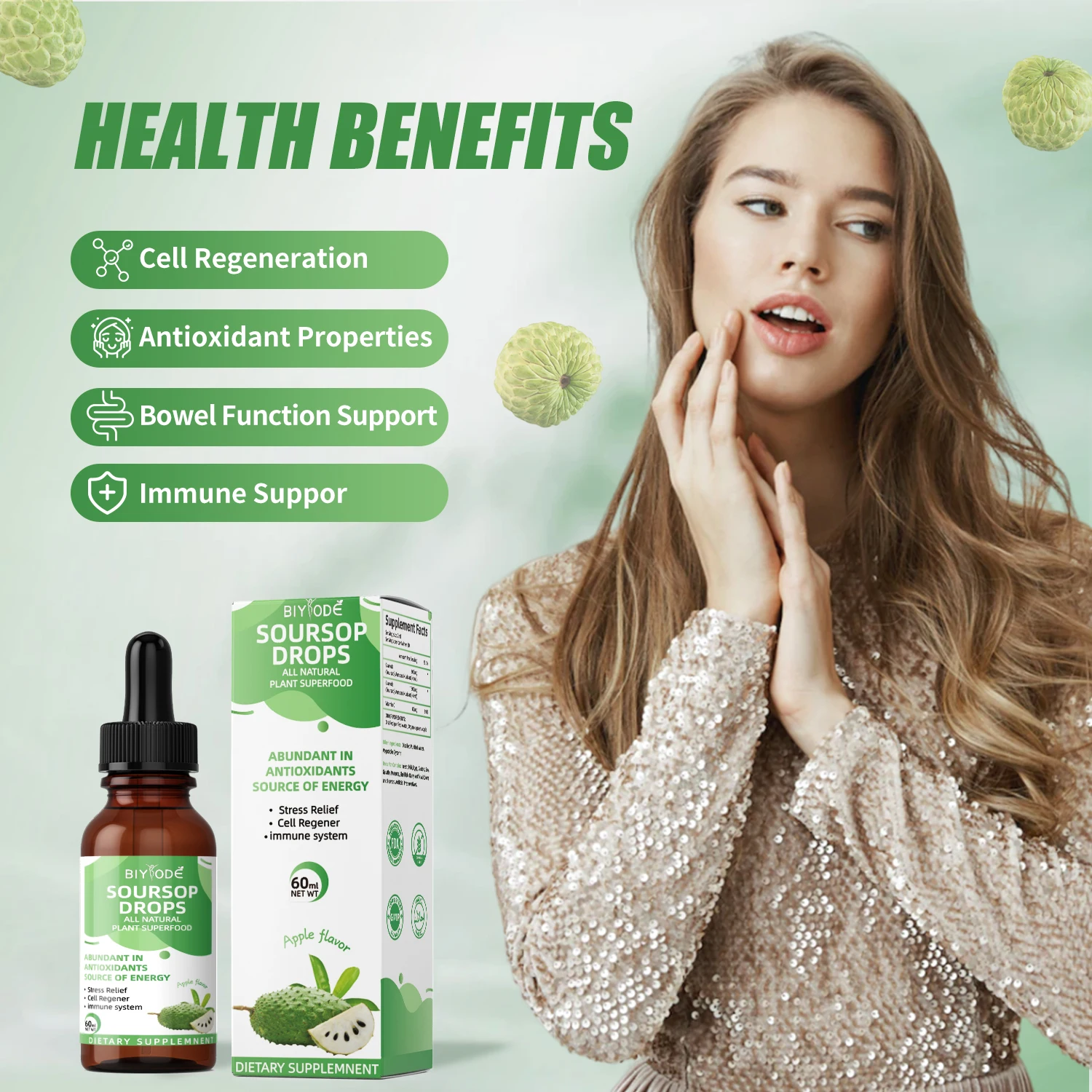 

【BIYODE】Ключ США, улучшающий свойства капель Soursop