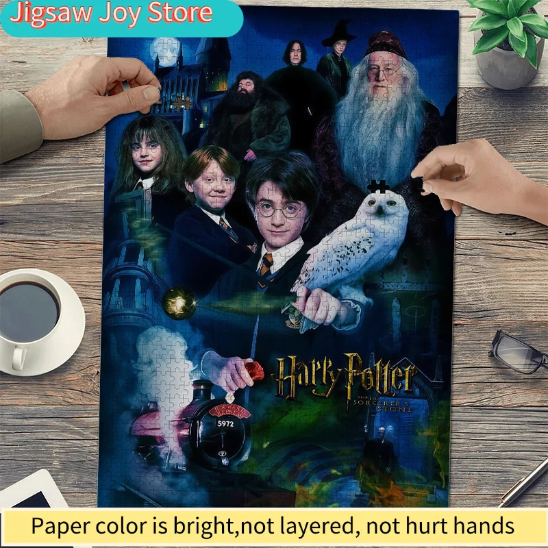 

Warner Bros. Seamless Jigsaw Puzzle Z9.16-16, Wizarding World Design, Durable Thickened DIY Adult Brain Teaser Game for Famil