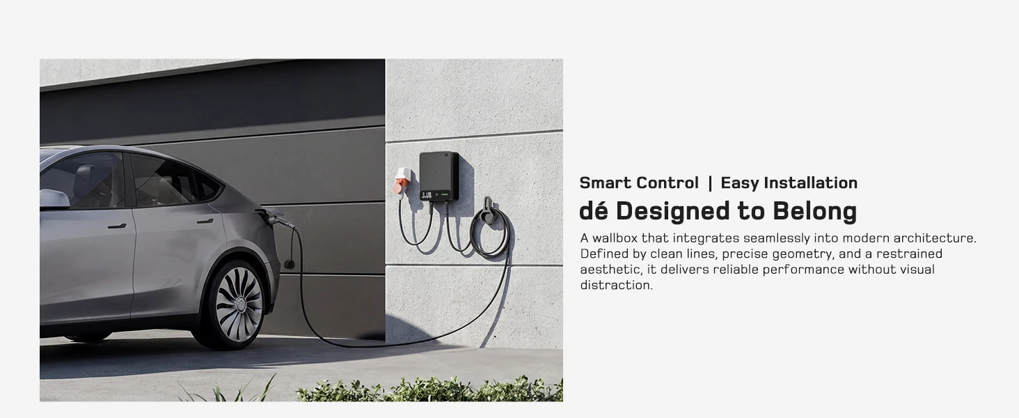 dé Wallbox Typ 2 11kW 16A 3-Phasen-Ladestation mit Tuya Smart App-Steuerung für Elektrofahrzeuge, 5m 7,5m 10m 12,5m 15m EV-Ladekabel – Detail 10