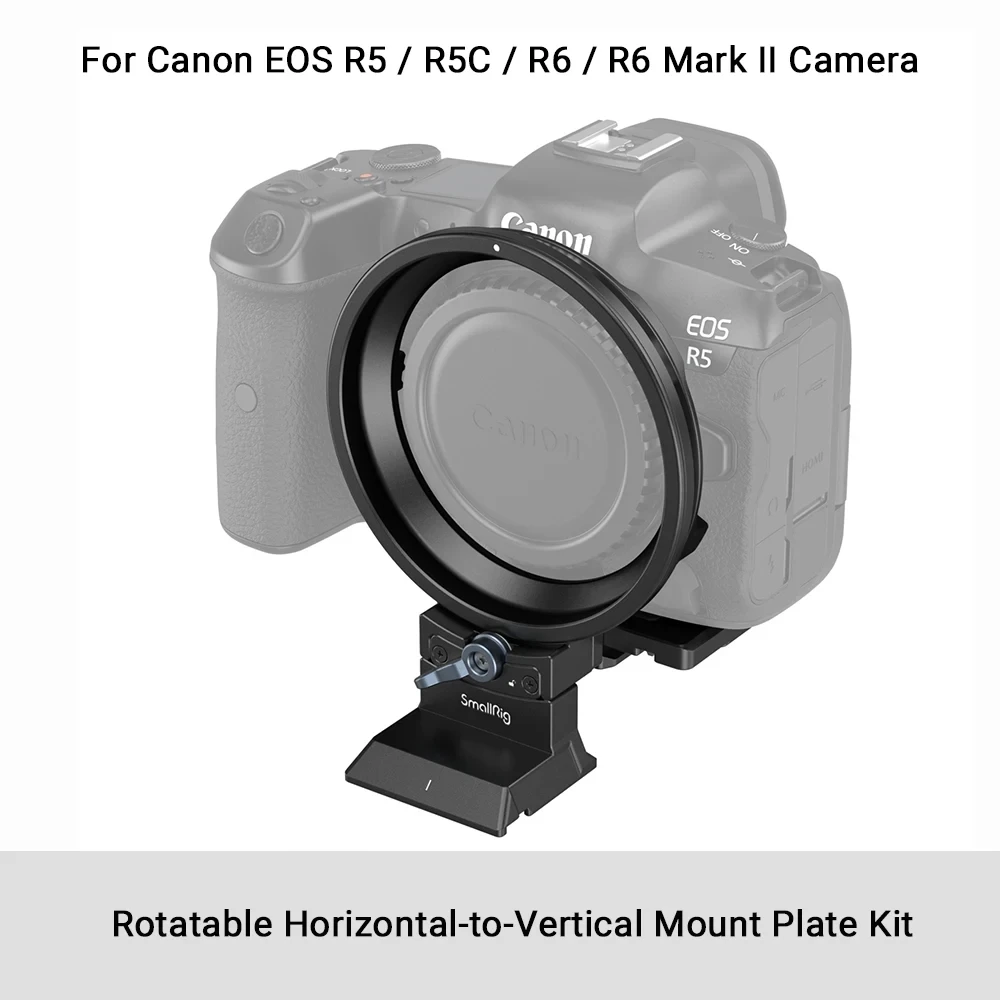 Smallrig Draaibare Plaatset Voor Canon Eos R5/R5c/R6/R6 Mark Ii Horizontaal Naar Verticaal Monteren Voor Canon R Serie 4300