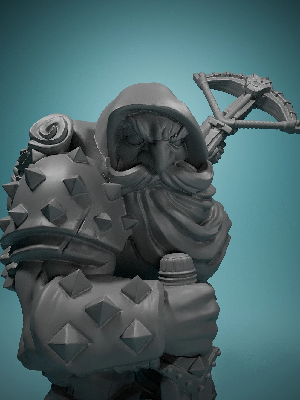 Dwarven Thief Merrian 3D Game Character miniatura, decoración de escritorio, juego de guerra, piezas de ajedrez, colecciones 3D Dwarven Thief miniatura