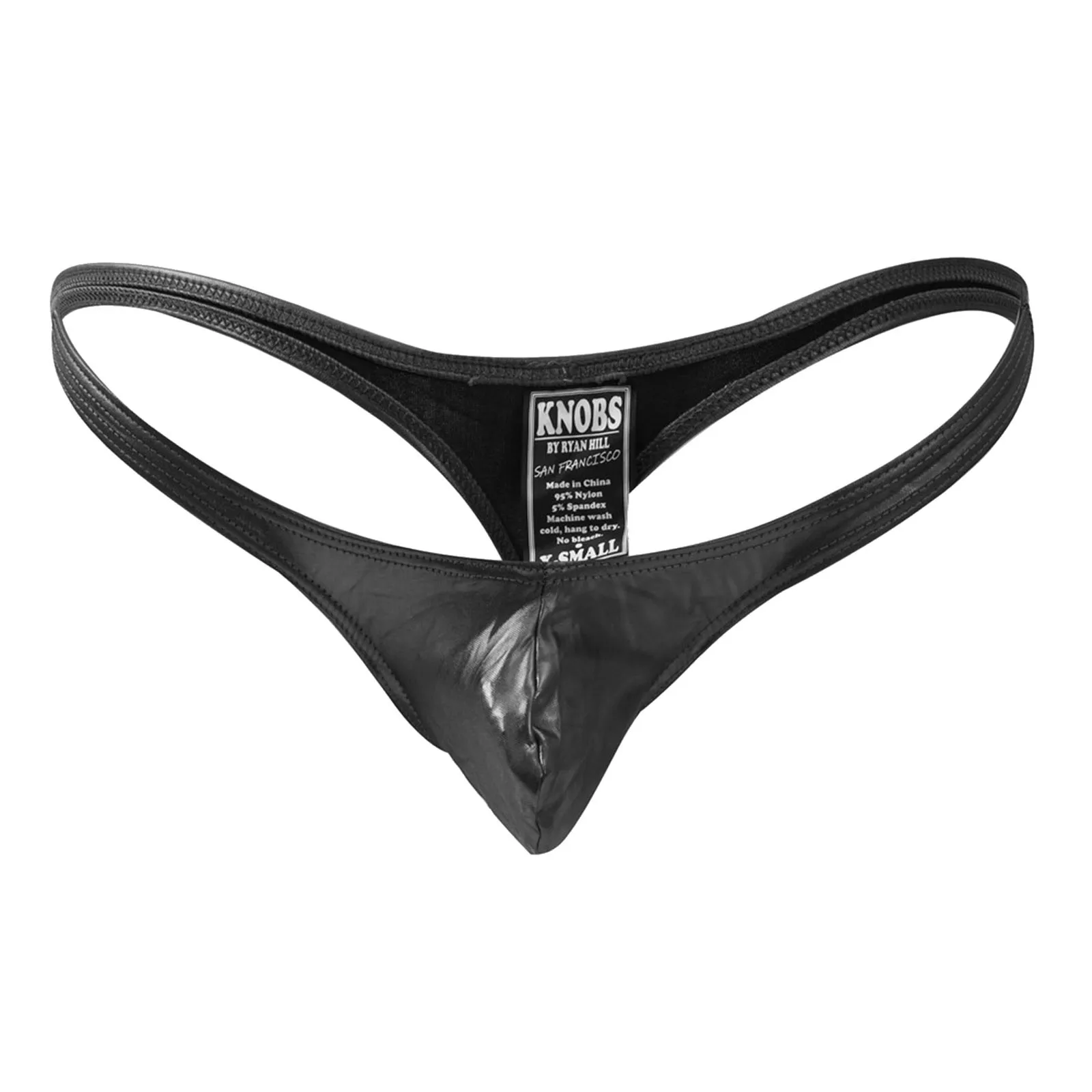 남성용 레이스 란제리 가죽 모조 가죽 남성용 끈 팬티 섹시한 무봉제 힙 팬츠 남성용 이스터 바스켓