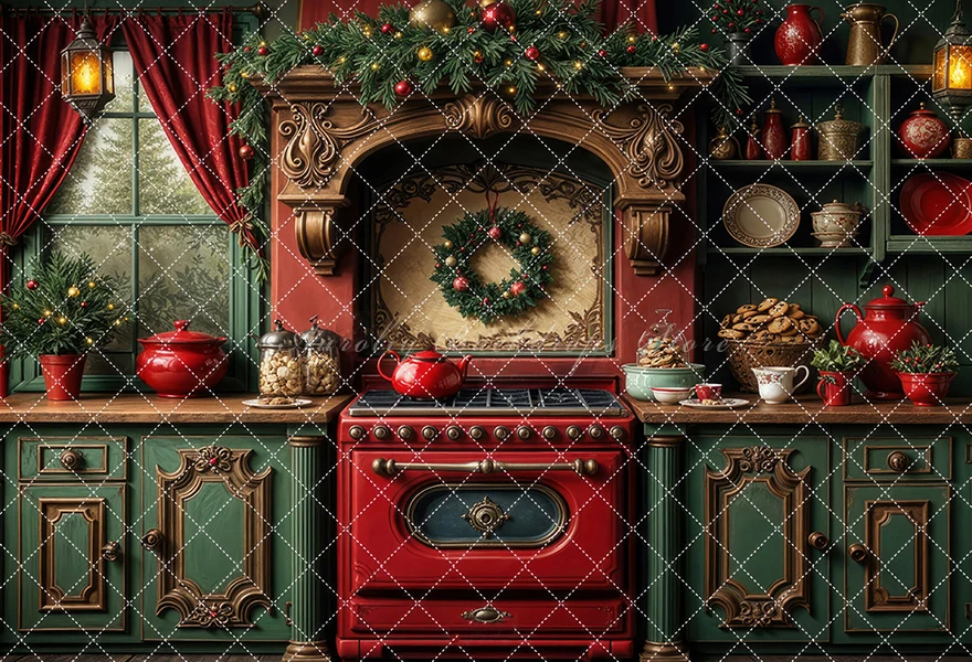 Ностальгический рождественский – обзор и цена Kitchen Baking Background