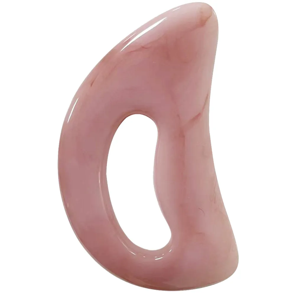 

Компактный скребок Гуаша из смолы в форме луны для тела и лица, легкий и портативный массажный инструмент