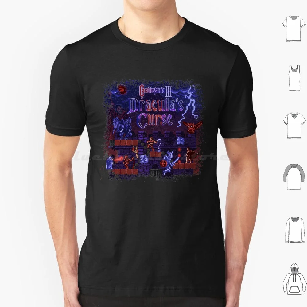Camiseta de algodón con estampado personalizado de Curse Vania Dracula _ S Castle 3 para hombre y mujer, Castlevania, Dracula, Alucard, Belmont, Vampire, Trevor Belmont