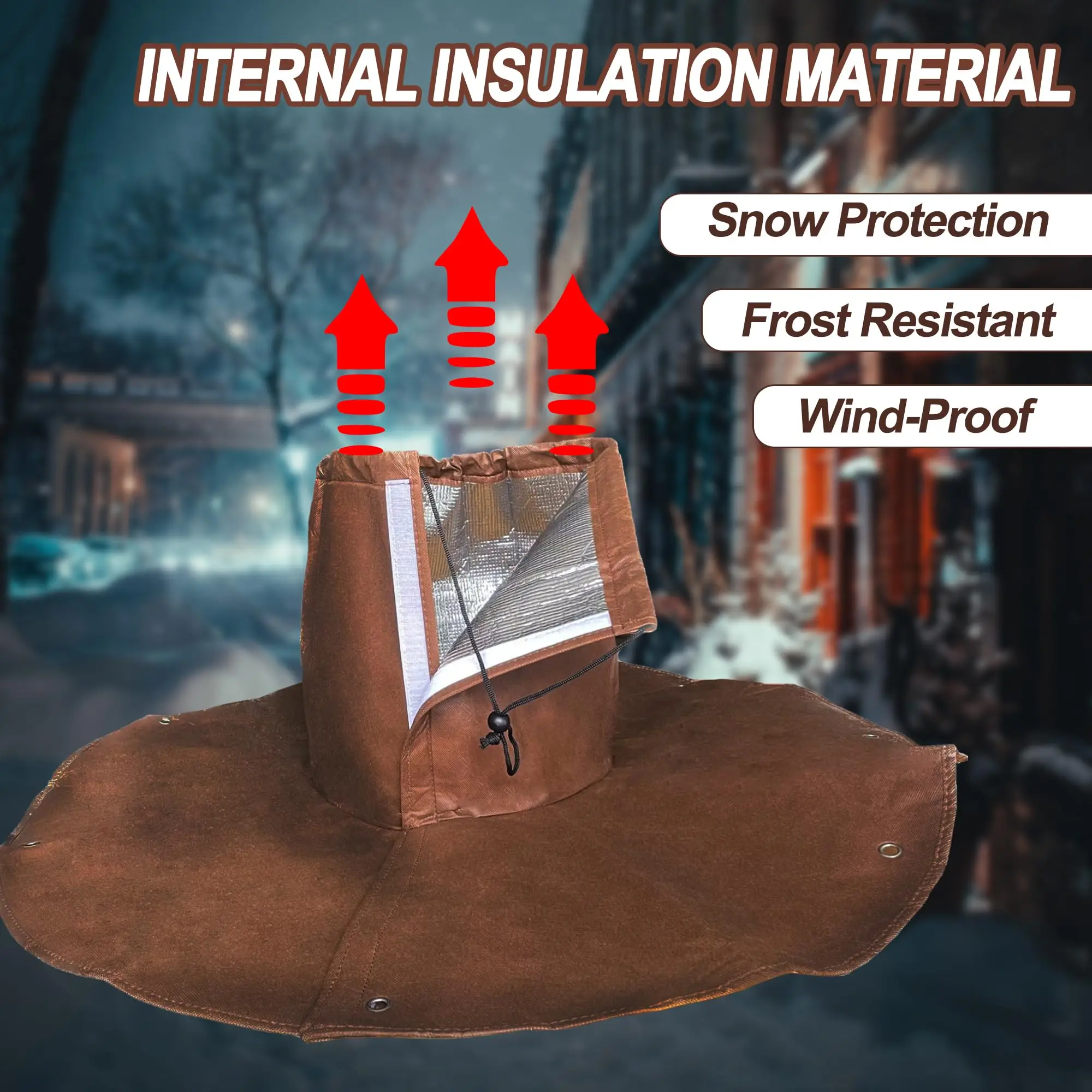 

Зимняя защита, сумка для защиты корней пальмы, термозащитная крышка для растений с шнурком, двойная изоляция, многоразовая