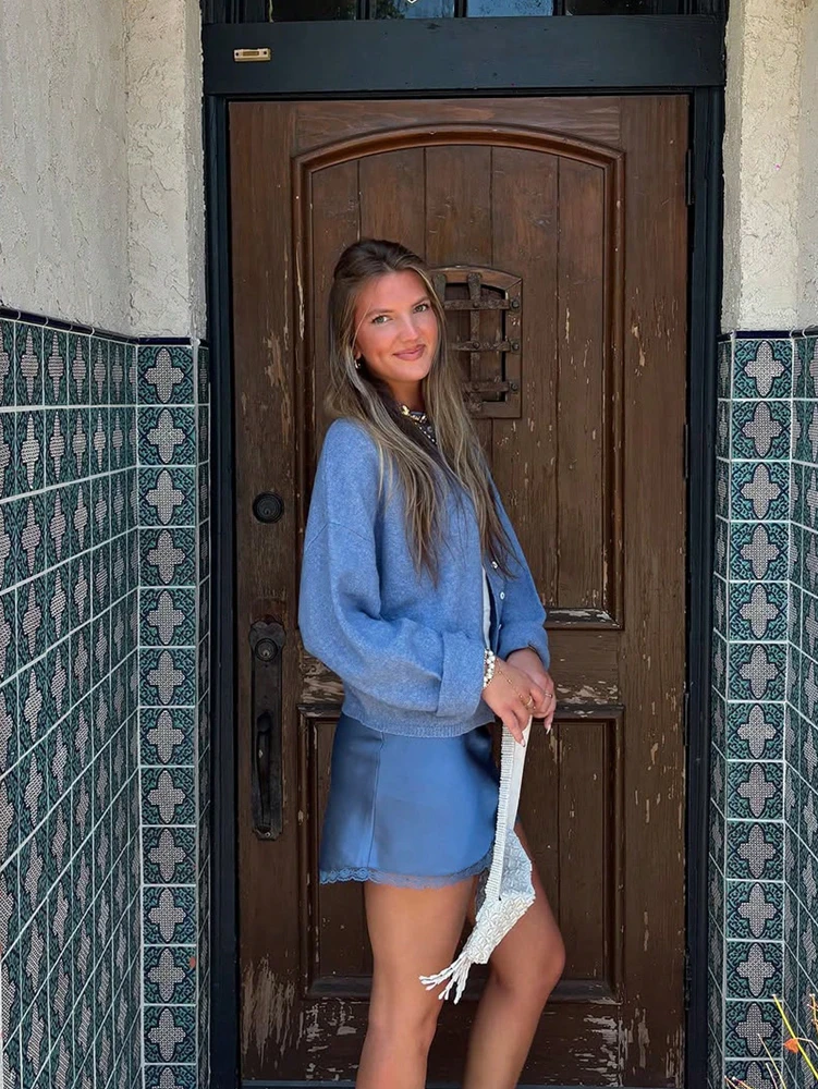 سترة نسائية متماسكة متعددة الاستخدامات بأزرار سفلية واحدة الصدر لخريف وشتاء 2025 وصلت حديثًا