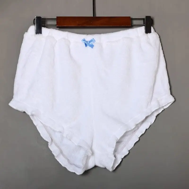 

Flannel Puffy Warm Thick Soft Briefs Elastic Waist soft touch Light Weight Breifs Live Show Dance Sexy Pants Panty Party