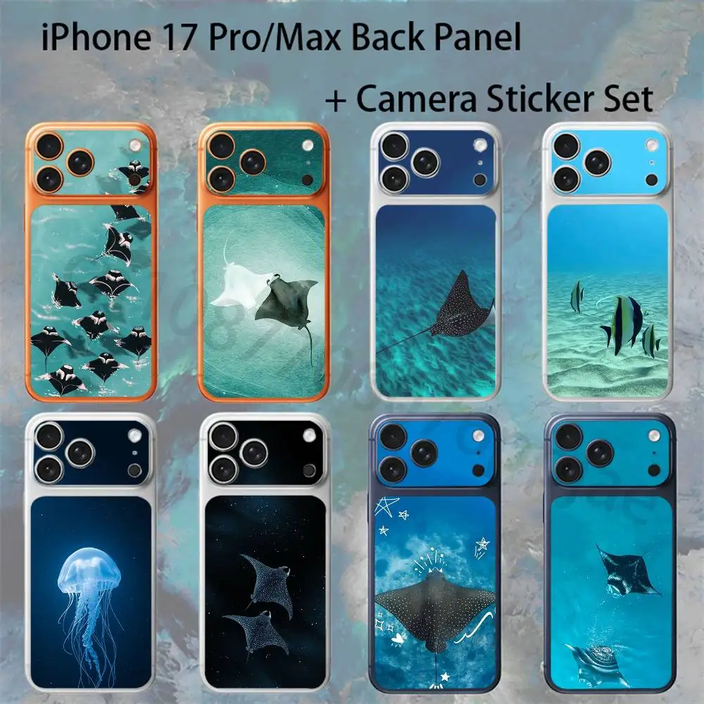 

Marine Life For iPhone 17pro/pro Max Full body Back Cover Decal Skin Colorful Rear Protective Sticker Film