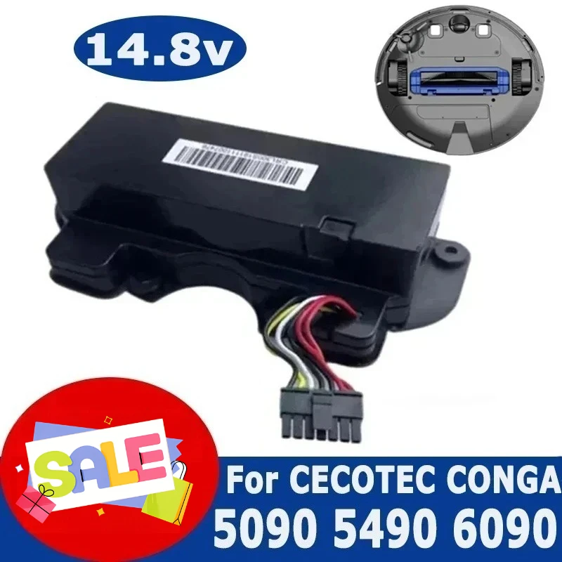 

New 14.8V INR18650 MH1-4S2P-300S Robot Battery for Cecotec Conga 5090 5490 6090 Robotic Vacuum Cleaner