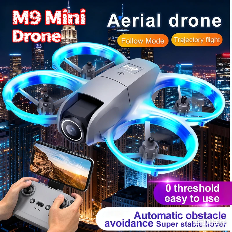 

M9 Mini Drone With Camera 4KHD Drone Optical Flow Positioning Pocket Remote Control Helicopter Quadcopter Gift For Kids Dron Toy