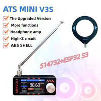 0.5-108mhz SI4732 All Band Radio Receiver LSB USB AM FM Radio 1.9inch IPS Screen ESP-32-S3 Pocket Mini Radio HF SW MW VHF Radio