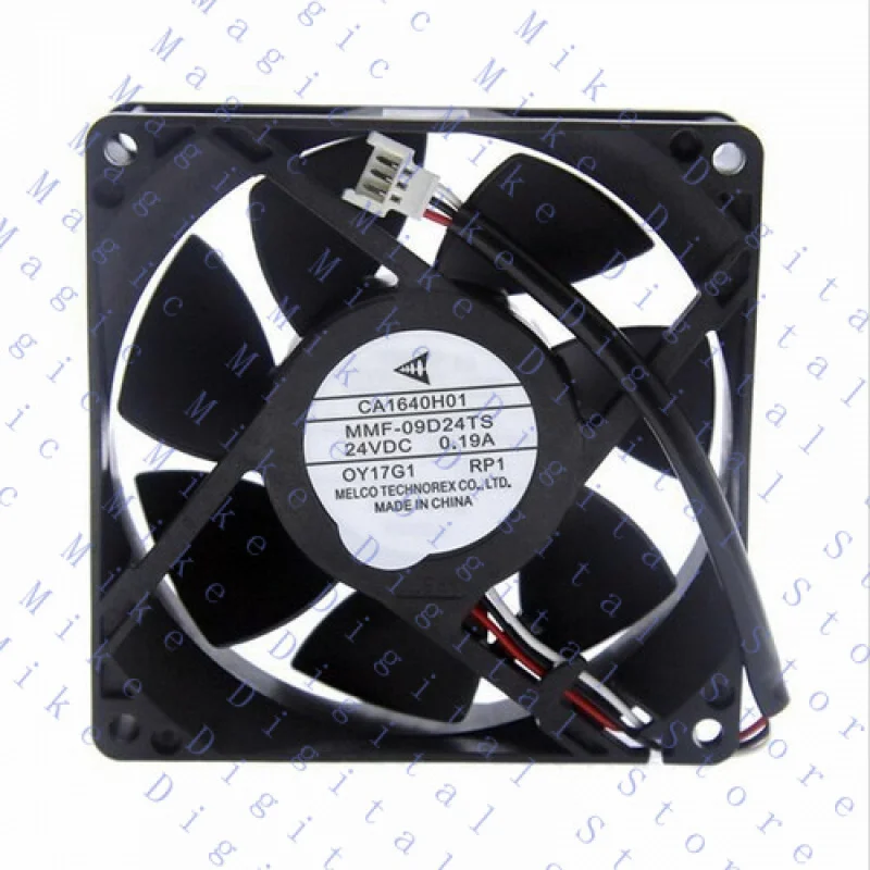 UU  1PC  3Wire 9cm square Cooling Fan  MMF-09D24TS RM9 24V 0.19A