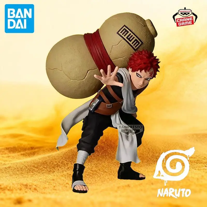 In Stock Bandai Original Naruto Anime Gaara Figures Action Models Cartoon Dolls Desktop Toys Pvc Decor Ornaments Festival Gifts
