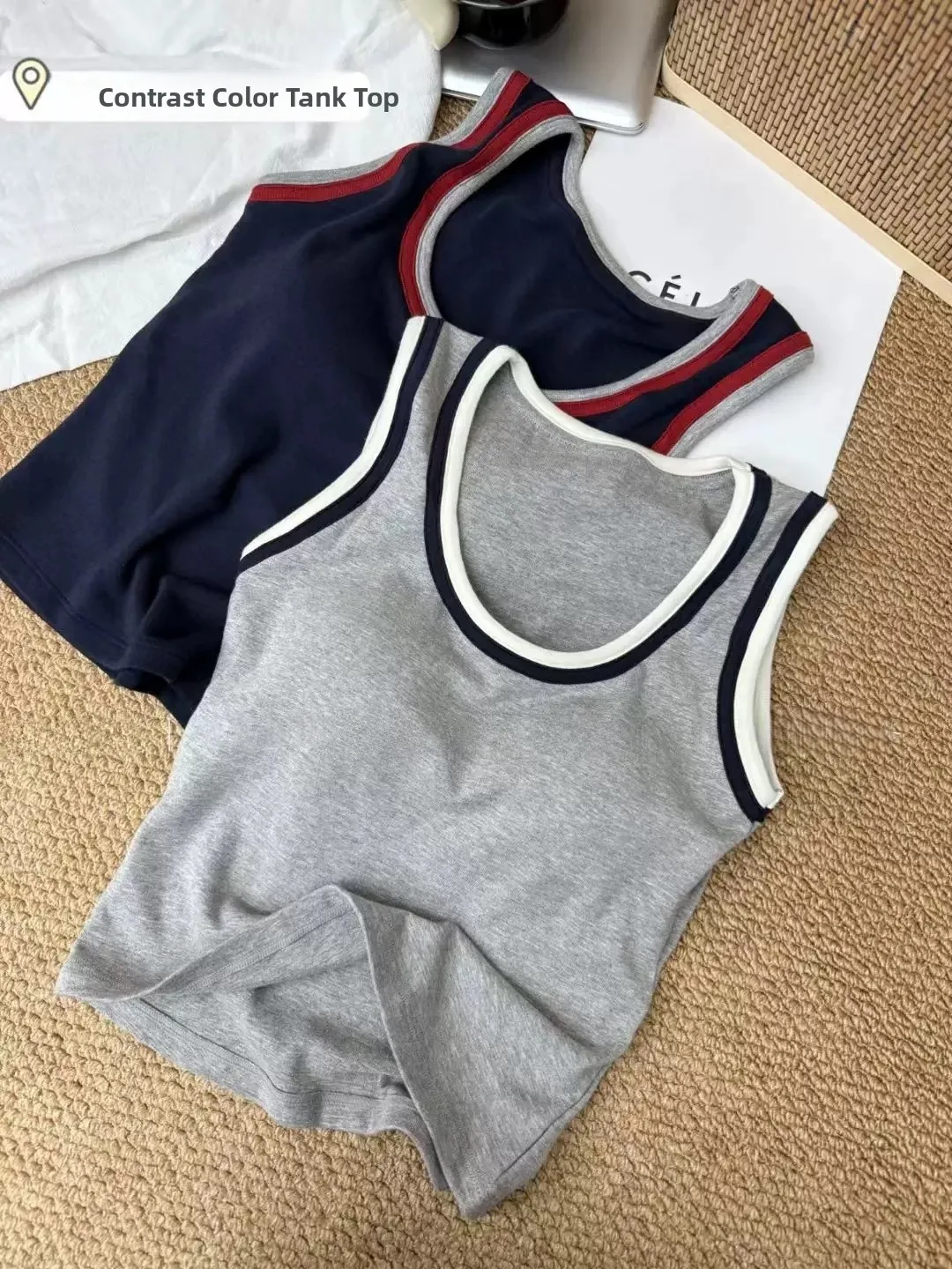 Women's Slim Fit Tank Top 95% Cotton Sleeveless Vest Spring Summer New Style plus Size Innerwear Outerwear Casual Wear