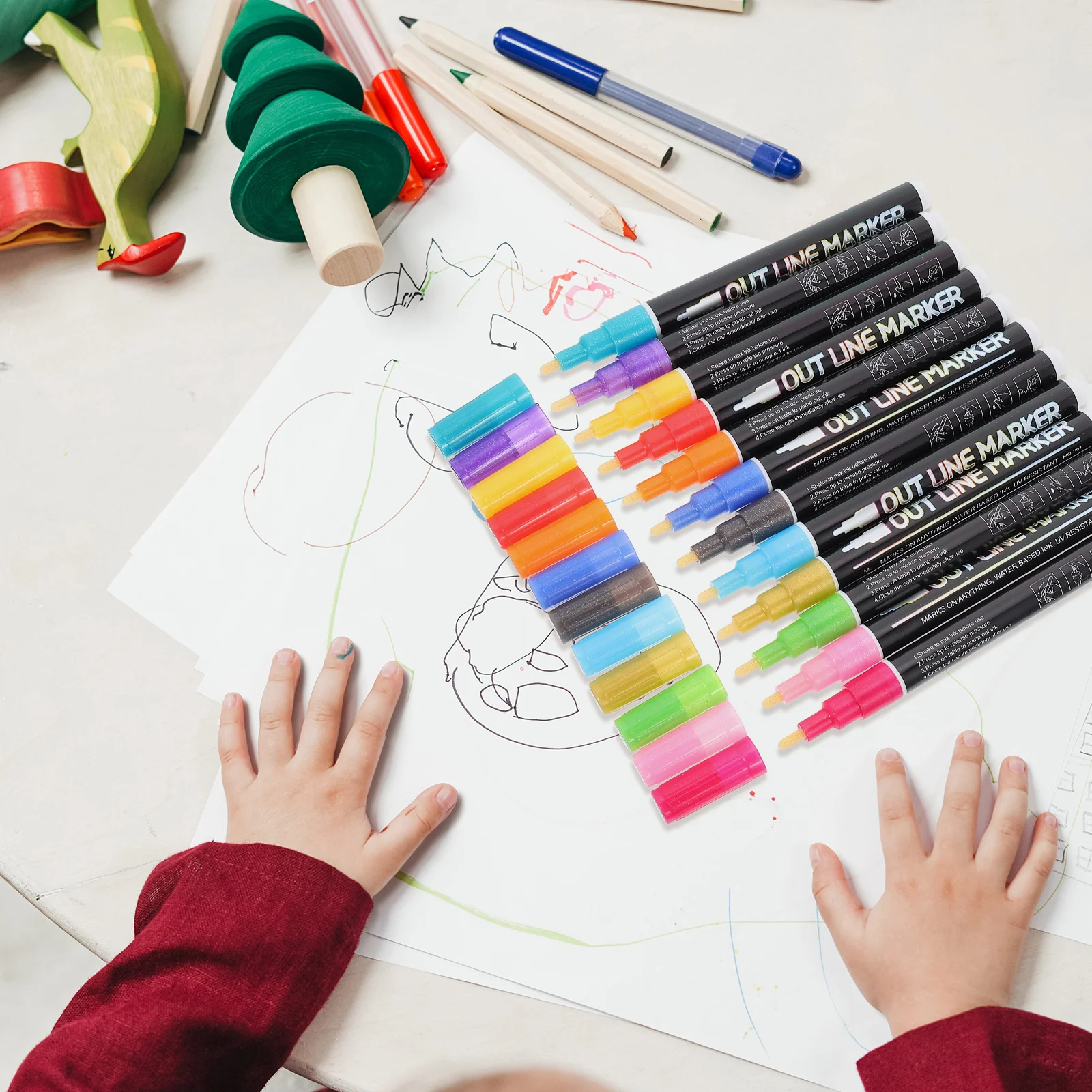 

12 шт., флуоресцентные маркеры для краски, ручки, товары для рукоделия с несколькими поверхностями, аксессуары «сделай сам», портативный маркер для дерева, бумаги, металла, стекла