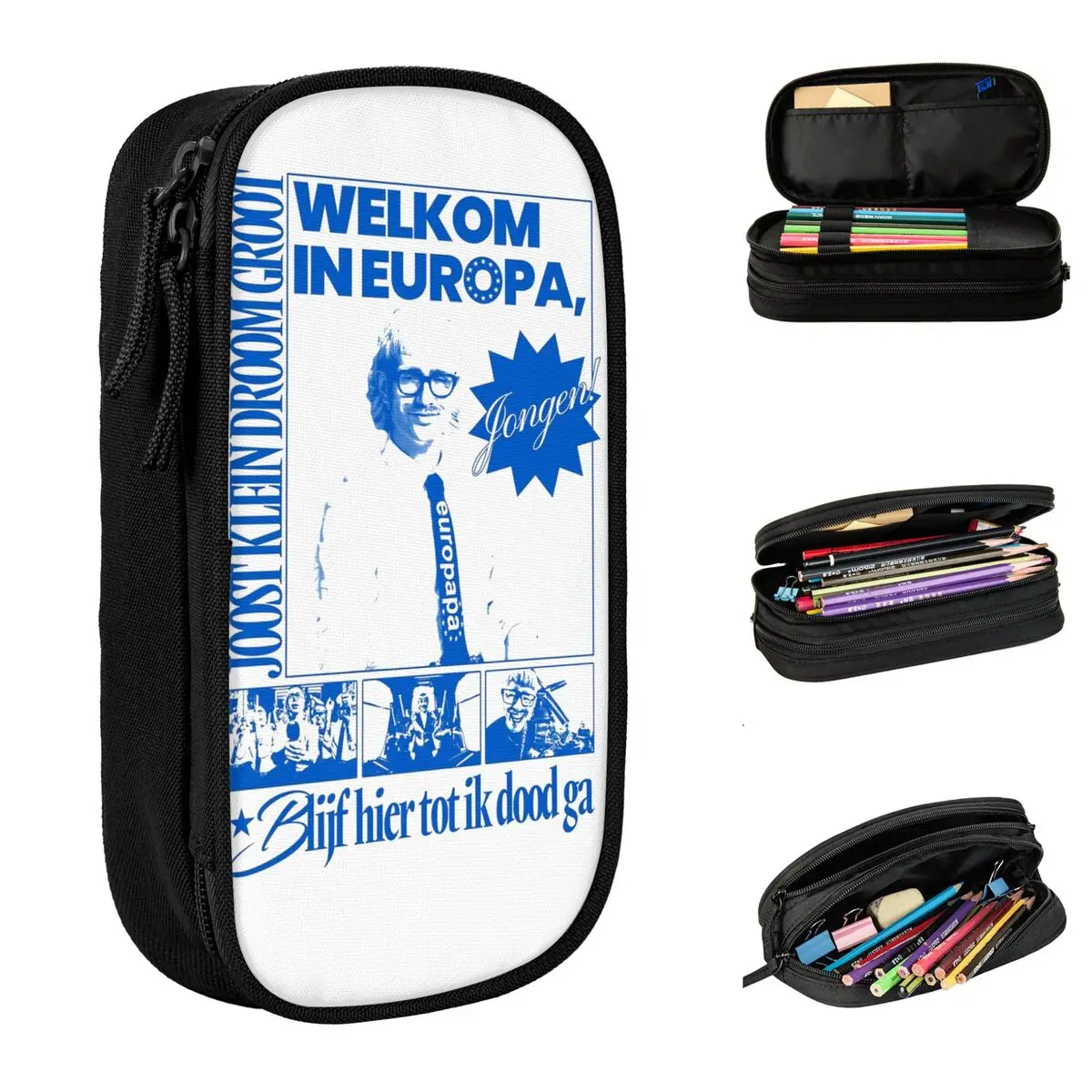 Creative Joost Klein Song Contest The Netherlands Europapa Pencil Cases Pencil Box Pen Student Big Capacity Bags School Supplies