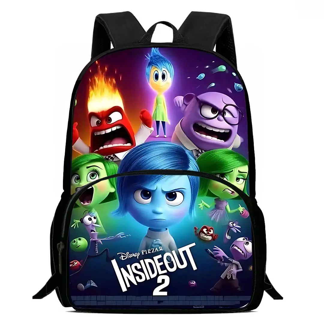 Cartoon Inside Out 2 Kids Backpacks Boys Girls Student Birthday Gift Child School Bags Large Capacity Camping Durable Rucksack