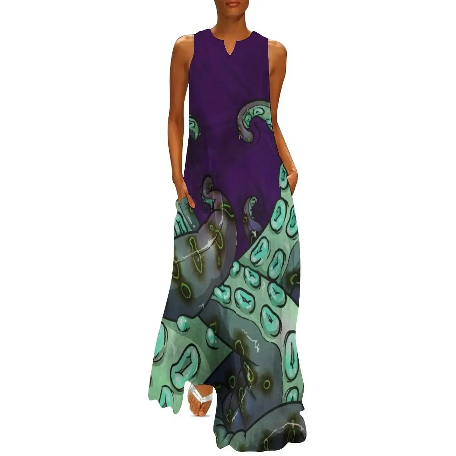 

Mint Tentacles Long Dress elegant dresses plus sizes cute dress elegant guest wedding dress Beachwear