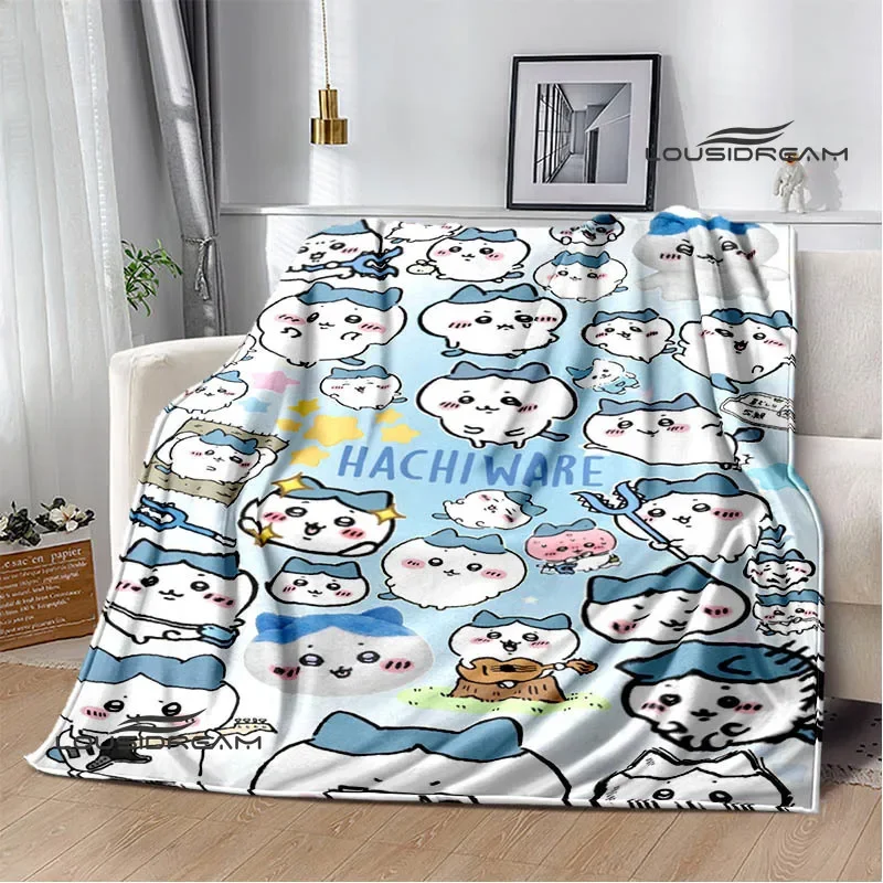 3D Cute C-Chiikawas Printed blankets picnic blanket Warm Flannel blankets Soft and comfortable blanket bed linings Birthday Gift