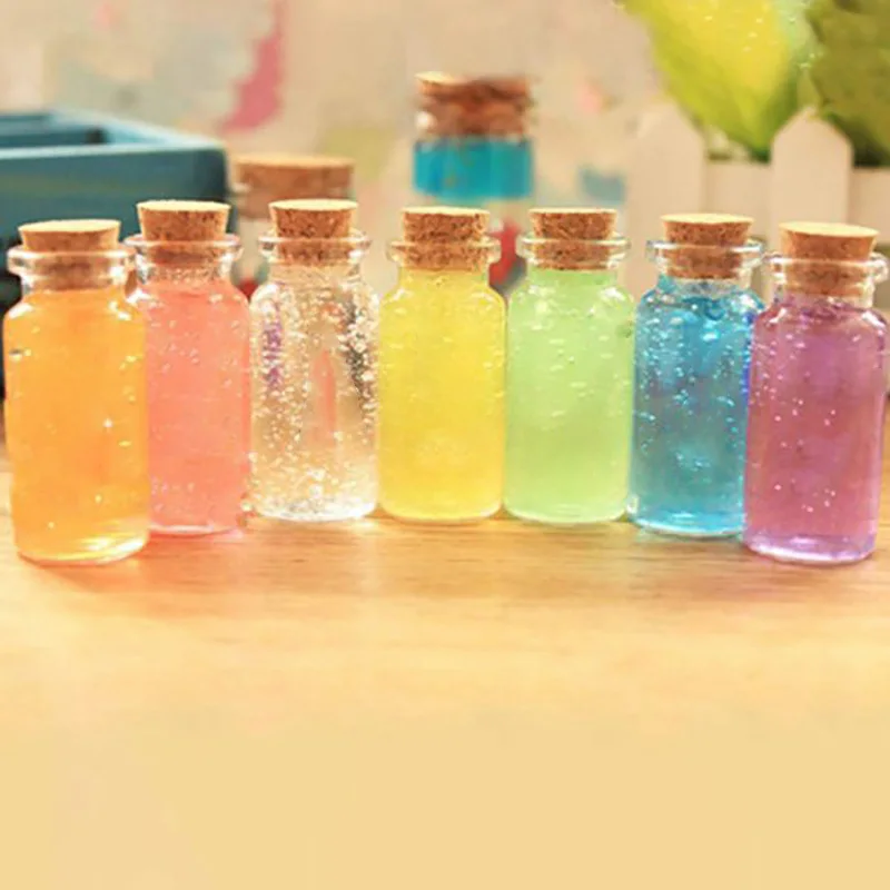 20 Pcs Vials Bottles Mini Glass Bottle With Cork Stopper Wish Bottles, For Weddings, Creations And Decorations(10Ml )