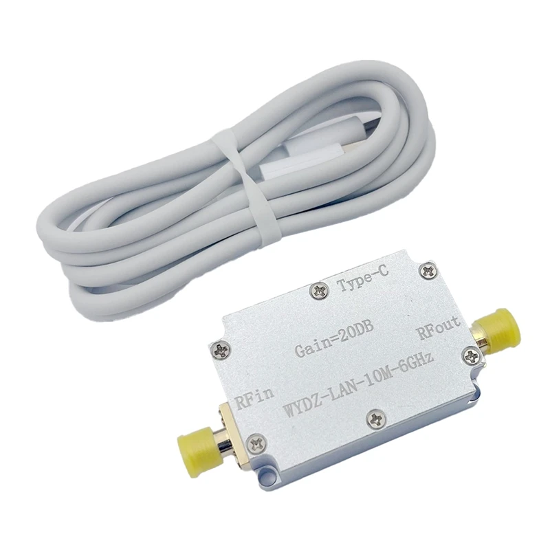 

MAKE-LAN 10M-6Ghz High Flatness Amplifier Gain RF Drive Signal Receiver Radio Drone Satellite SDR Walkie-Talkie