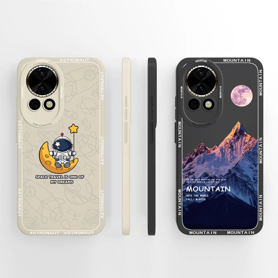 New Case For Huawei Nova 12 12Pro 12Ultra 5G Stylish Style Soft Liquid Silicone Shockproof Protective Back Cover Anti Slip Funda
