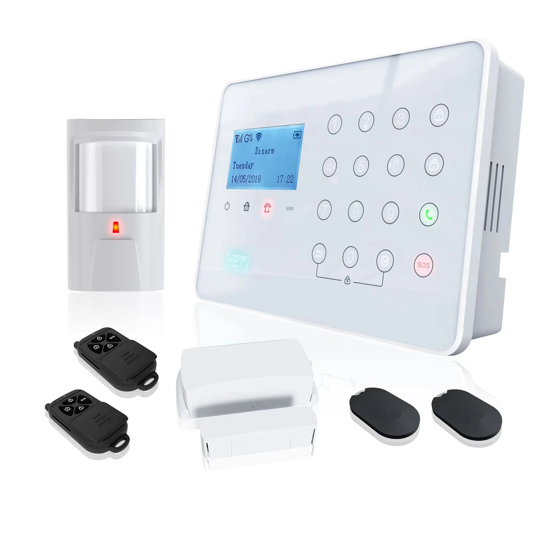 Sistema di allarme Sistemi di sicurezza wireless per la casa Sensore di movimento PIR esterno Sistemi di allarme per vialetto Sicurezza domestica W7