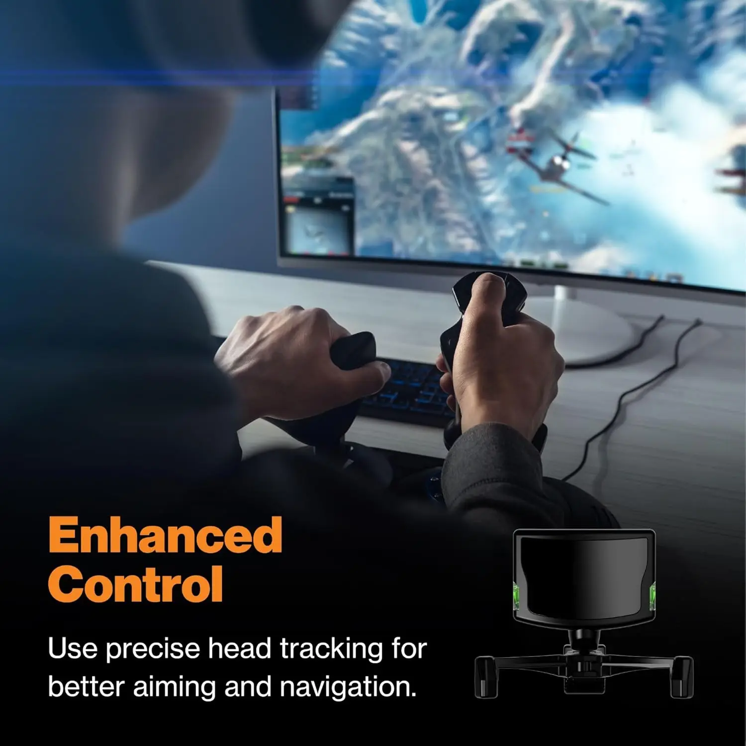 5-Kopf-Tracking-System – 6DOF USB Optical Motion Tracker für PC-Gaming-, Flug- und Rennsimulatoren – Head Tracker-Bundle