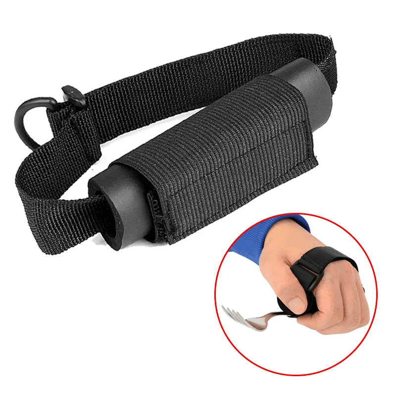 

Эластичный ремешок-фиксатор для приборов (ложек, вилок, ножей) для помощи при приеме пищи, нейлоновая повязка для пациентов, пожилых людей и людей с ограниченными возможностями