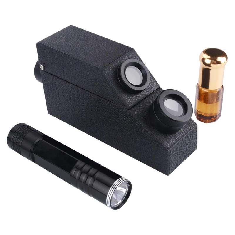 1.30-1.81 Gemstone Refractometer Jewelry Emerald Zircon Testing Tool LED Flashlight Double Refractometer Professional