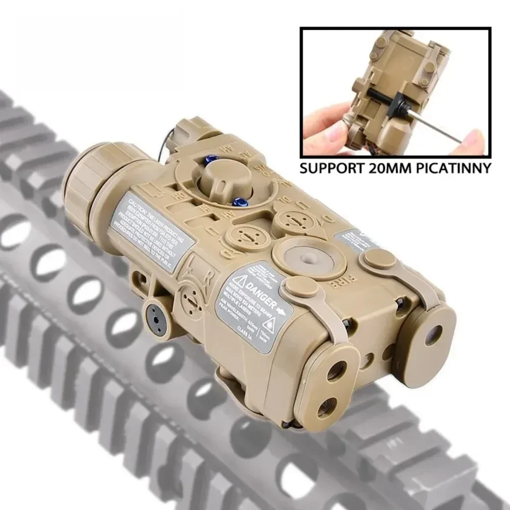 تكتيكات مصباح ليد جيب L3 NGAL الادسنس النايلون نسخة أحمر أخضر أزرق مؤشر الأشعة تحت الحمراء الصيد سلاح كشاف ضوء صالح 20 مللي متر السكك الحديدية