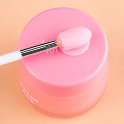 3-piece silicone lip brush mini lip mask brush portable lipstick makeup brush transparent applicator eye black stick makeup tool