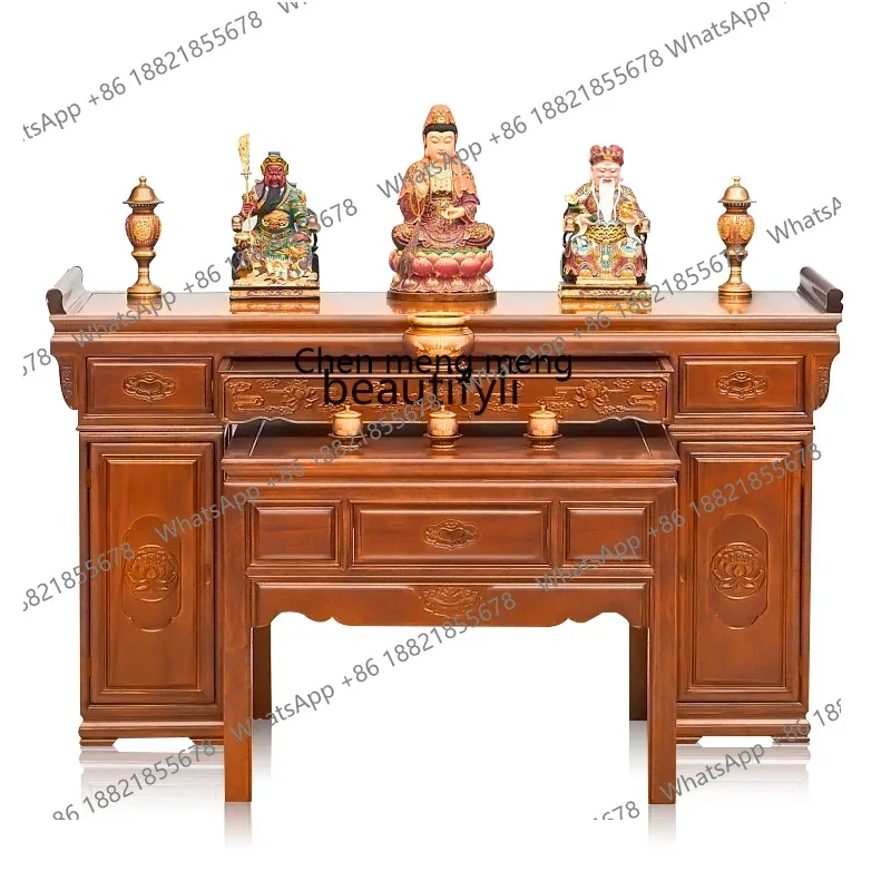 D178  Zhongtang Tieban New Chinese-style table for living room Household table Incense Buddha Hall Buddha table