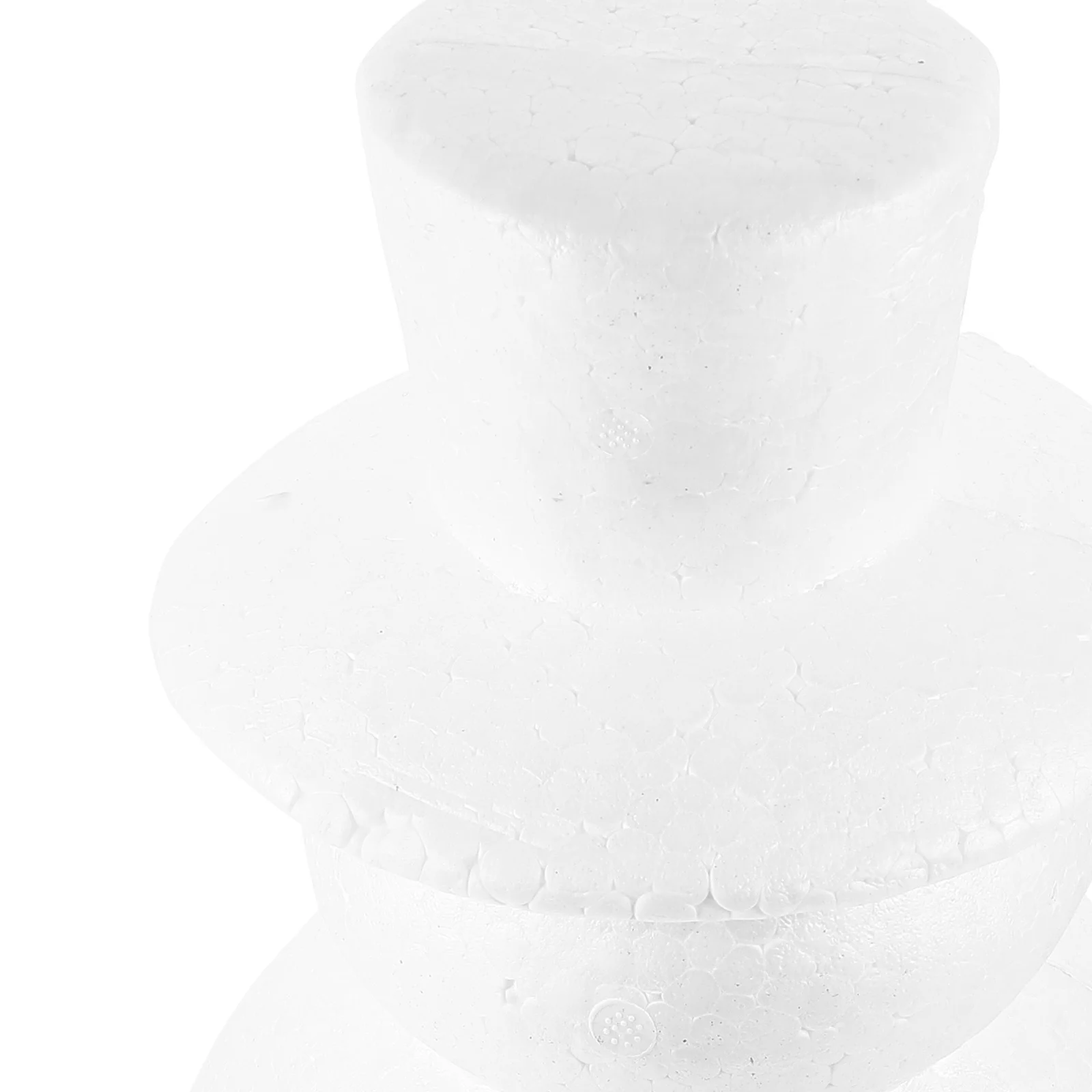 

Christmas Decor DIY Snowman Polystyrene Foam Mold Durable Fine Details for Snowman DIY Craft Supplies Xmas Ornament Kit