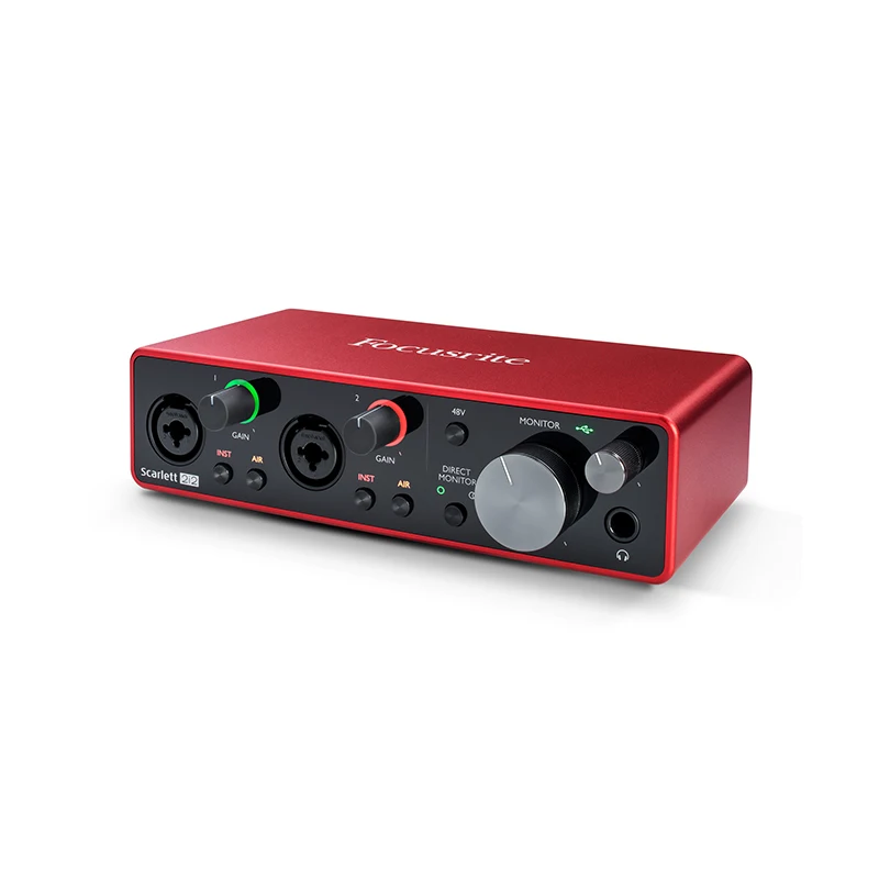 Focusrite Scarlett 2i2 3rd Gen USB Audio Interface for Recording Songwriting Streaming and Podcasting