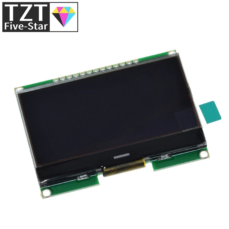 TZT Lcd12864 12864-06D, 12864, módulo LCD, COG, com fonte chinesa, tela de matriz de pontos, interface SPI