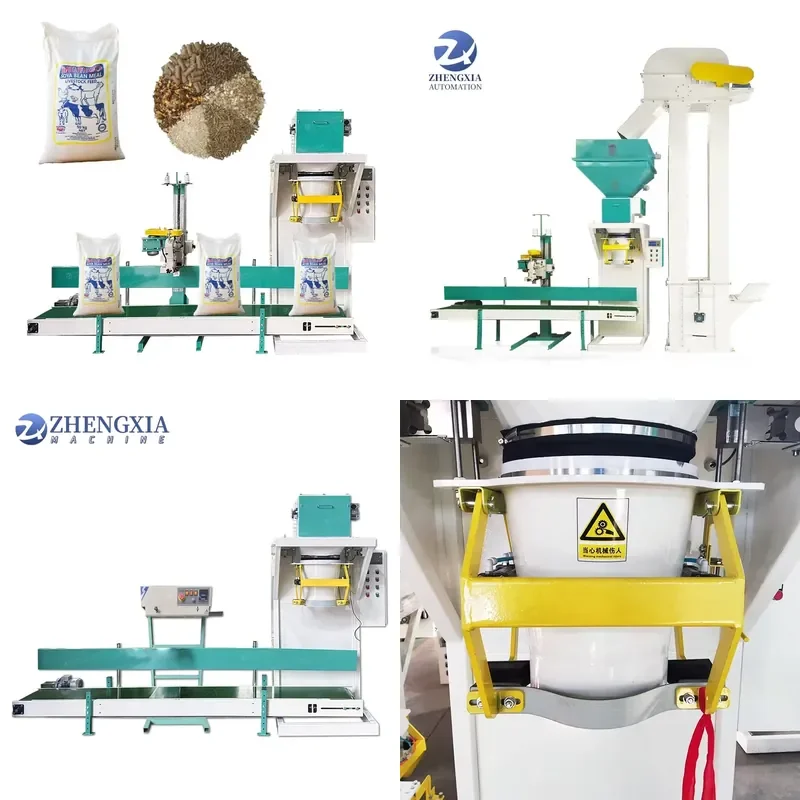2026 CE 25kg 50kg Semi Automatic Plastic Granular Desiccant Industrial Salt Sulfur Granular Sand Bag Bagging Packing Machine