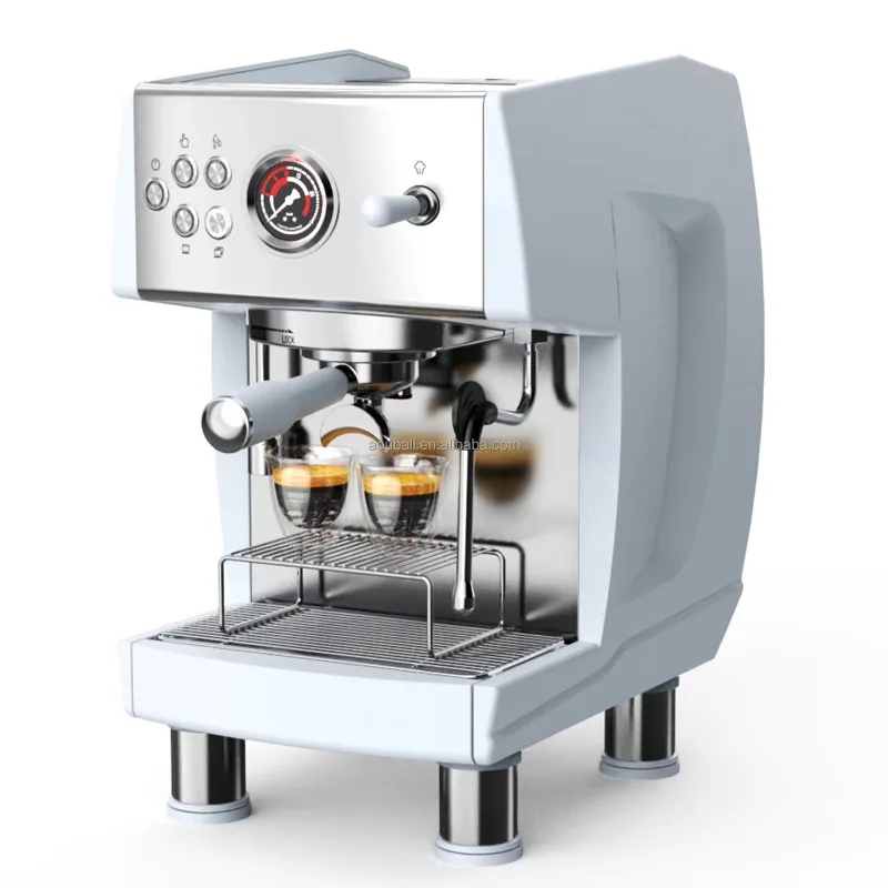 Commercial Espresso Maker Machine Coffee Maker for Barista Cappuccino Latte Espresso Machines with Milk Frother for Cafe