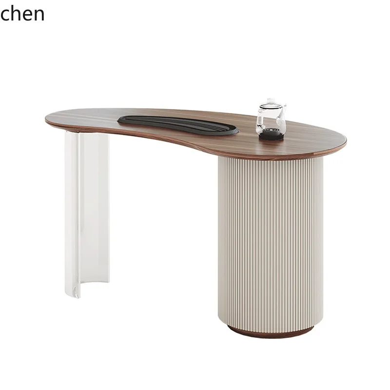 YFY  Tea Table Solid Wood Acrylic Floating Minimalist Tea Table