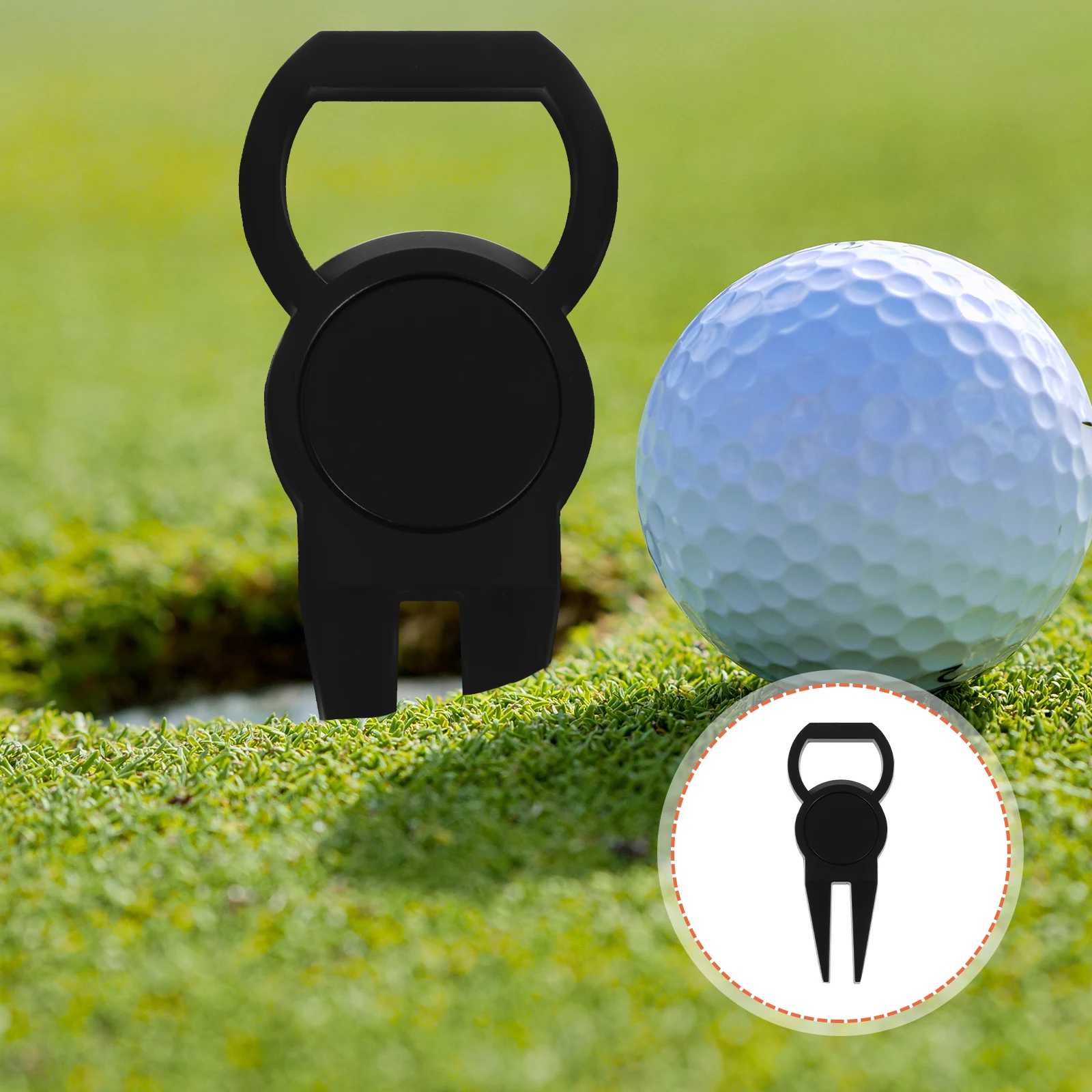 

Golf Accessories Ball Fork Turf Repair Tool Divot Tools Mark Golfers Black Marking