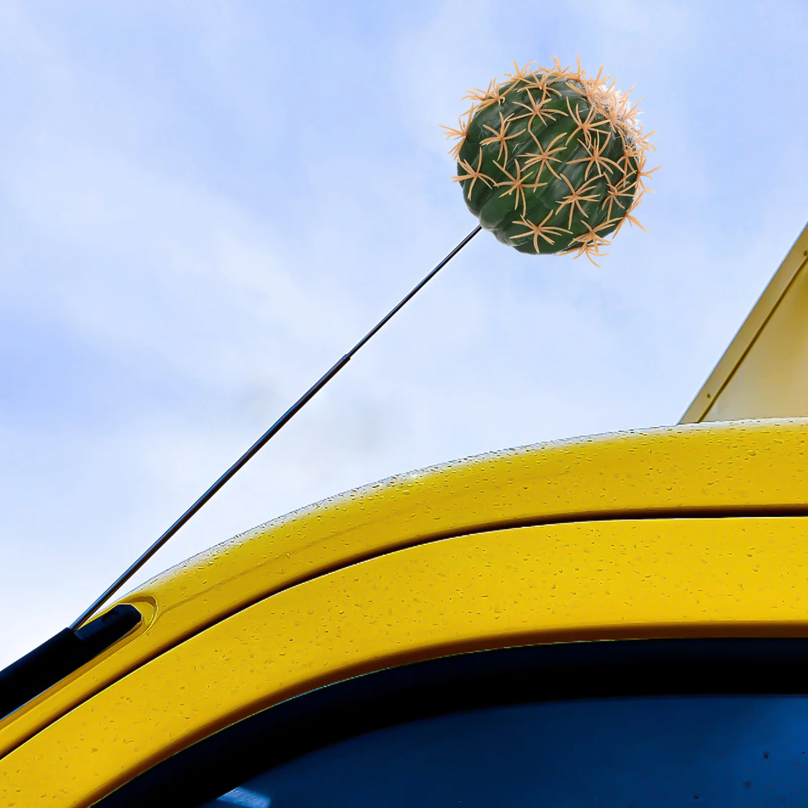 مضحك الصبار هوائي السيارة الديكور الإبداعية مركبة ملحق السيارات سقف لوحة القيادة الصبار على شكل توبر Cb هوائي جبل #5