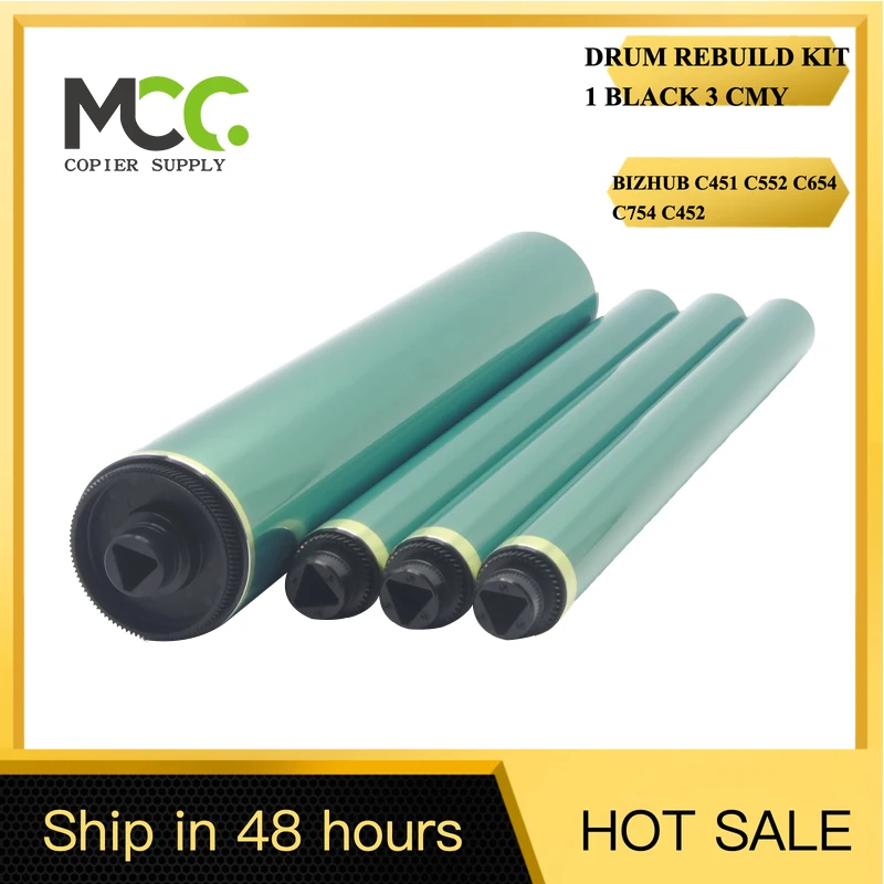 1 SET OEM COLOR DRUM FOR KONICA BIZHUB C652 C451 C552 C650 C550 C452 C654 C754 ONE FOR BLACK THREE FOR CMY COLORS