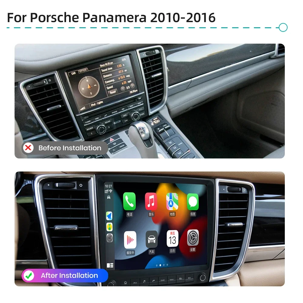 

Hh 8,4-дюймовый Android автомобильный радиоплеер для Porsche Panamera 2010-2016 мультимедийная навигация Gps Carplay стерео