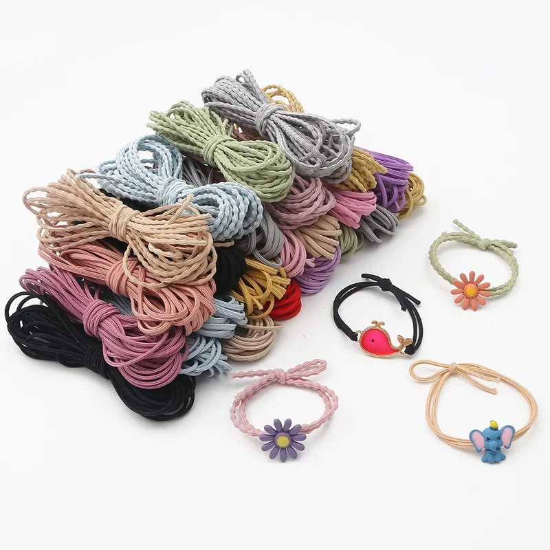 

5m/Lot 2-3.5mm Nylon Elastic Band Cord String Stretch Rope Rubber Band for DIY Hairband Bracelet Hair Accessories Jewelry Making