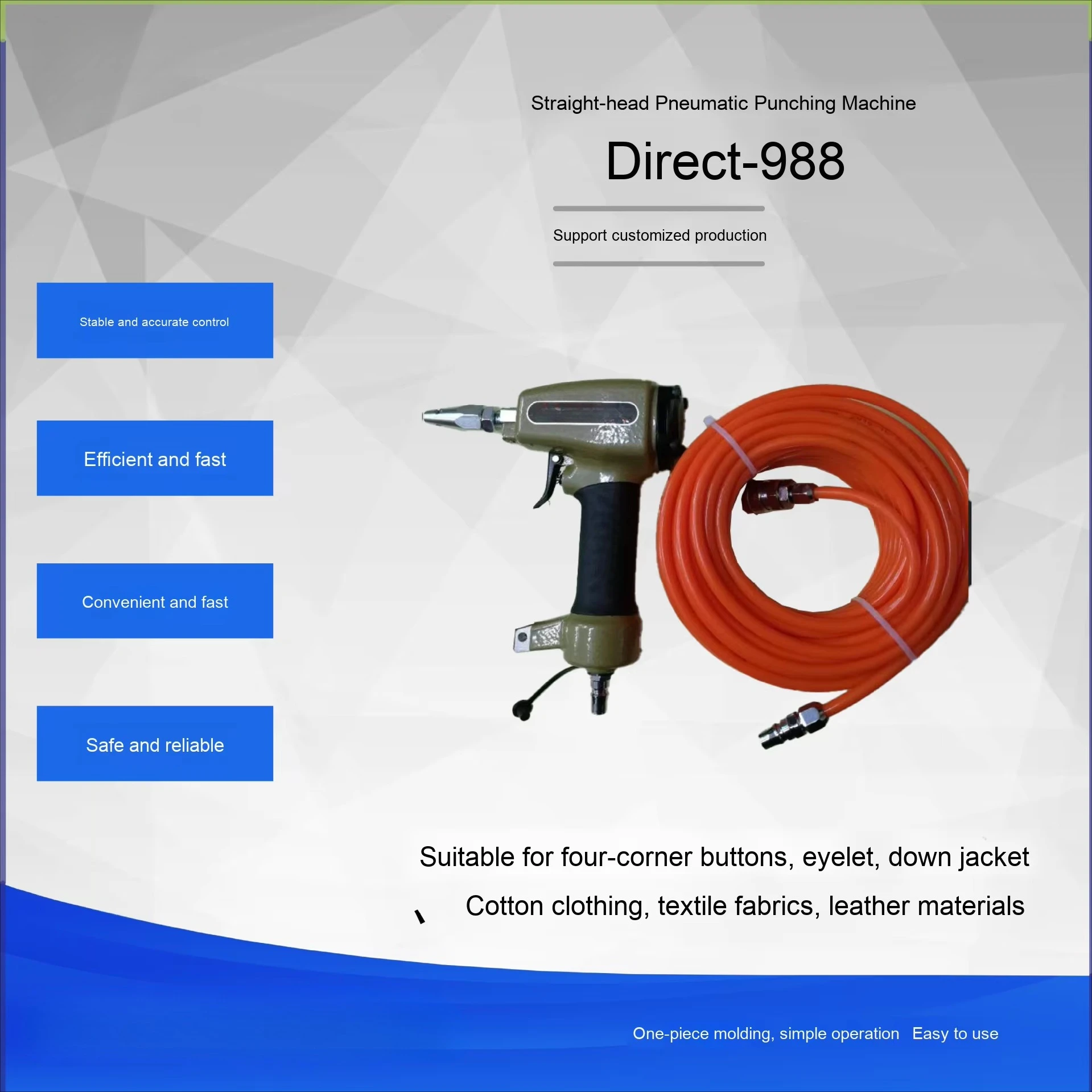 New Pneumatic Punching Sewing Machine Parts for Clothing for Down Jackets Cotton-Padded Clothes Belts Shoe Buckles