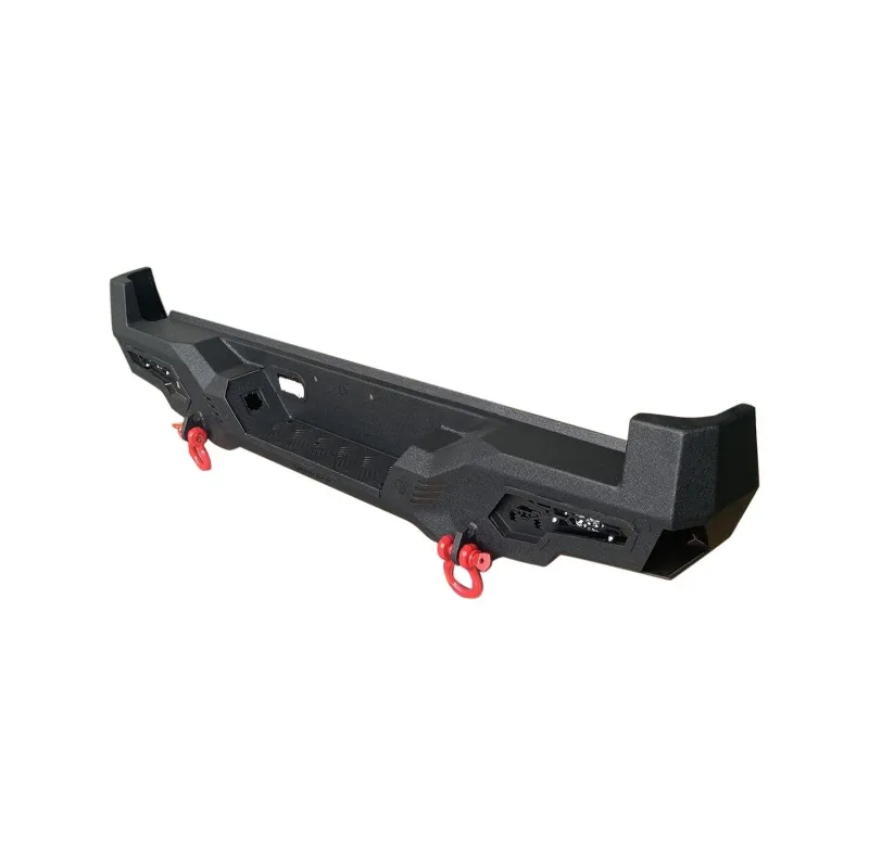 Black Steel Rear Bumper With Tow Hook C4 For Toyota Tacoma 2016-2023 Pickup 4x4 Auto Accessories Rear Bumper Bar