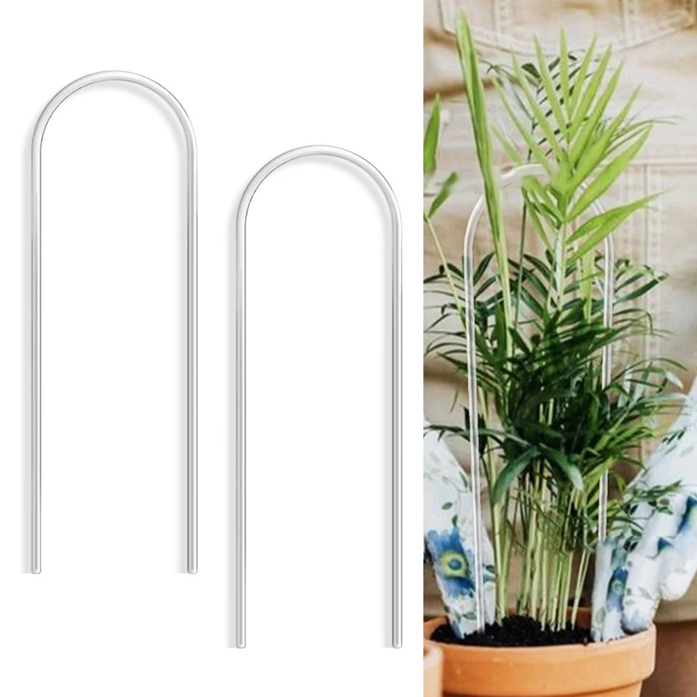 U Shaped Acrylic Trellis Support Frame Clear for Indoor and Outdoor Climbing Plants Including Pothos Vine 2pcs