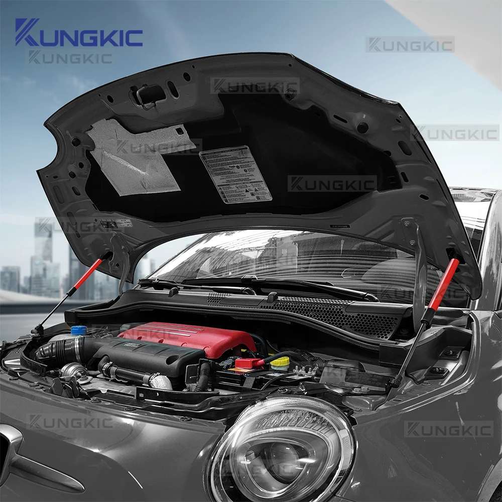 Front Rear Trunk Bonnet Gas Struts Hood Lift Support Shock Rod for Fiat 500 500C 2008-2024 Abarth 595 695 2012 2013-2024 RHD