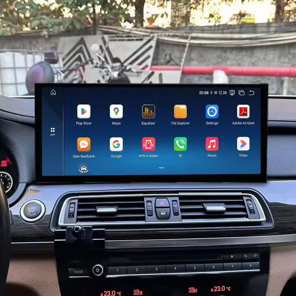 15.8 Inch Android 13 For BMW 7 Series F01 F02 2011-2017 Car Radio Wireless CarPlay Android Auto GPS Navigation 4G HD Multimedia